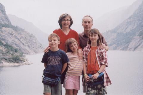 sister Kate and family at Yosemite 2005