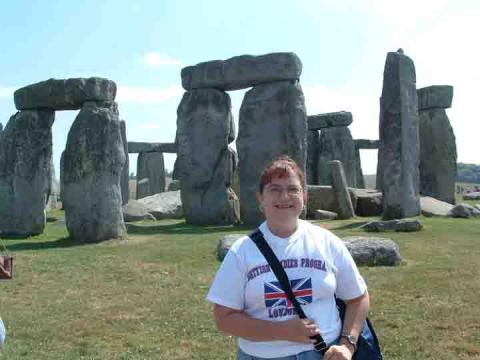 Wanda at Stonehenge