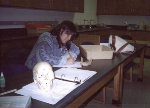 Me in bone lab 2001