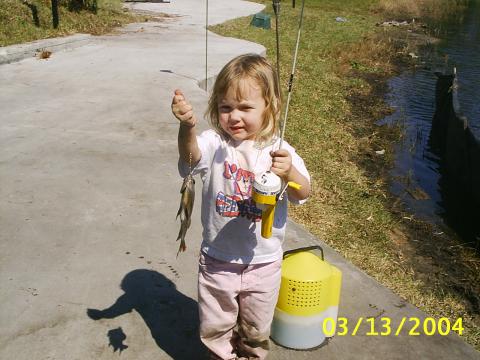 Emily fishing