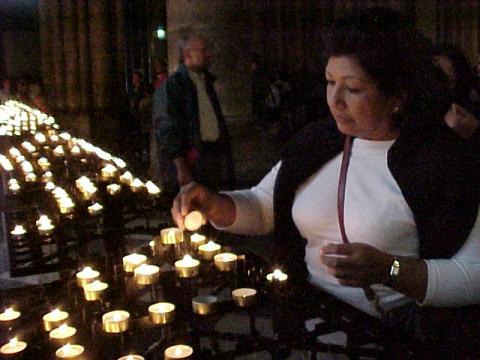 Candles at Notre Dame