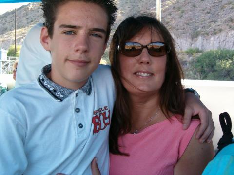 Zachary and his mom