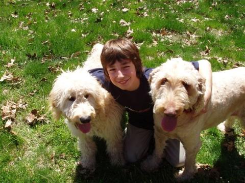 Nick with dogs