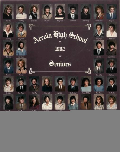 Arcola High School Class of 1982 Reunion - Class Photo