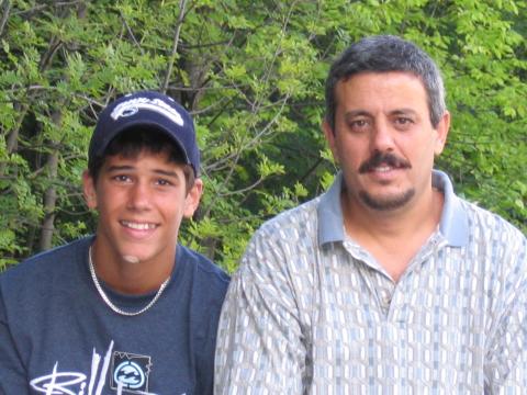 Zak and his father.