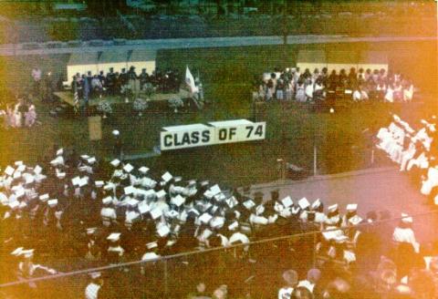1974 grad ceremony