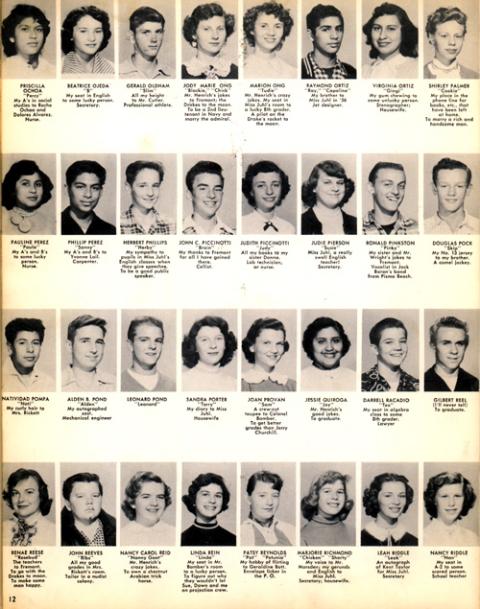 Fremont 9th Grade 1954 (Pomona)