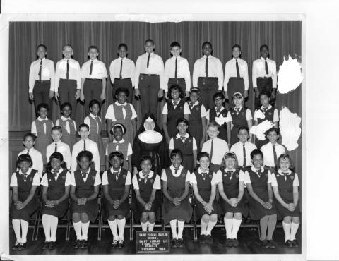 Sr. Maria Phillip's 6th Grade Class 1965