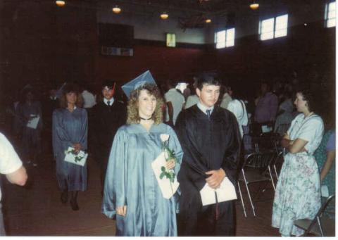 me and shannon graduating 1990