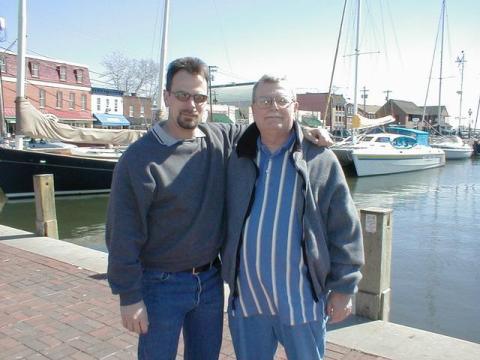 With Dad in Annapolis 2001
