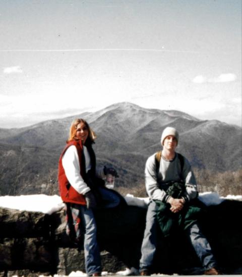 josh and fella in NC 1998