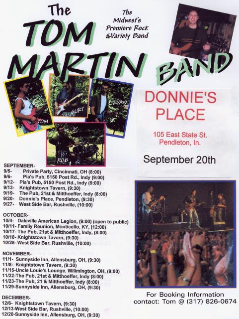 TOM MARTIN BAND