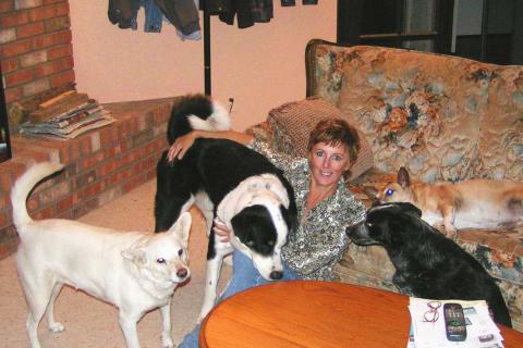 Connie Losonsky and mutts!