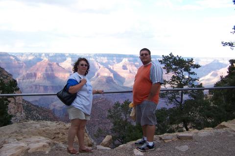 Fred and I at Grand Canyon movin to Virginia 10 2004