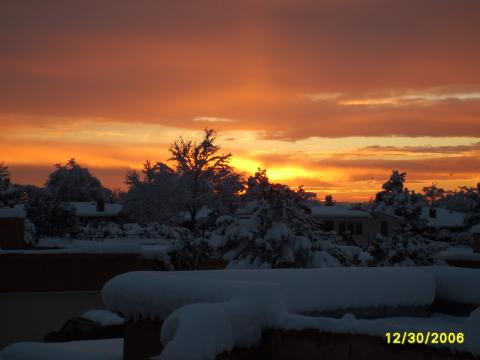 Sunset from Balcony  Dec 30 2006