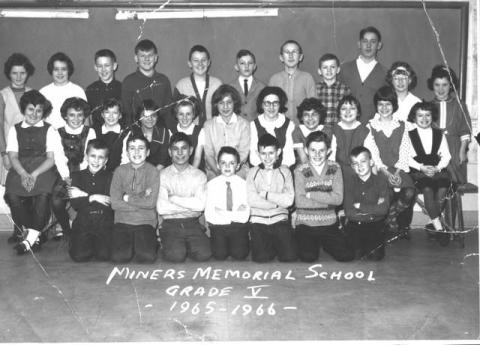 Miners Memorial School 1965-1966 Grade 5