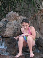 Cousin Marissa on the waterfall-2007