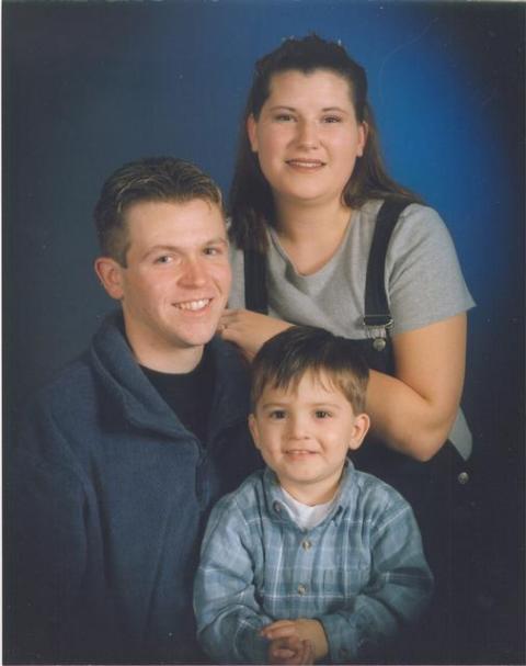 My daughter Tara, her fiance and her son