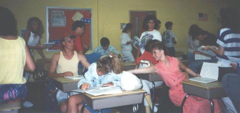 Signing Class Yearbooks