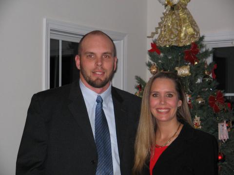 My husband Russ & I, Christmas 2004