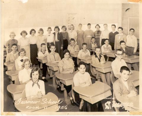 emily thomas' class (science) april 1956