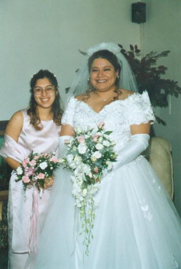 A pic of my sister and me @ my wedding