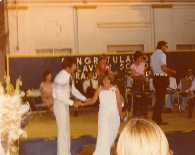 Graduation 1979:  Daylene & Mr. Raths