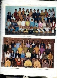 bottom photo my grade 7 class 1970-71