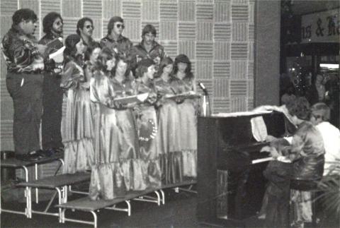 Chorus at the mall, 1975