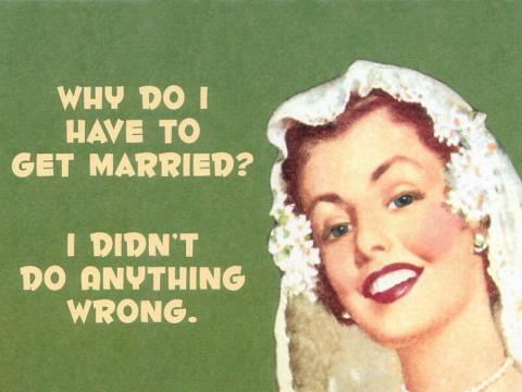 thinking twice before saying I DO...