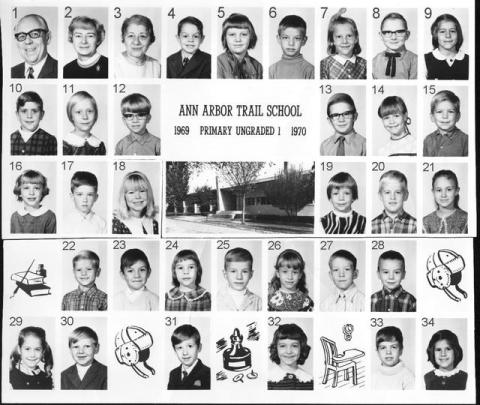 Mrs. Elmasian's 1st Grade class 1969-70