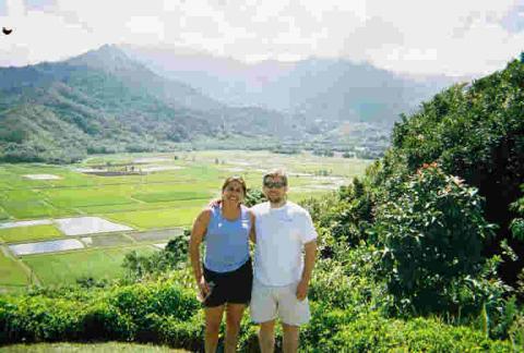 Tony and me in beautiful Hawaii