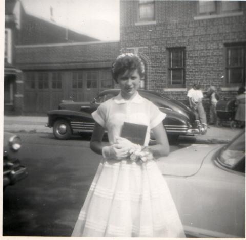 Dotty - 8th grade graduation 1955