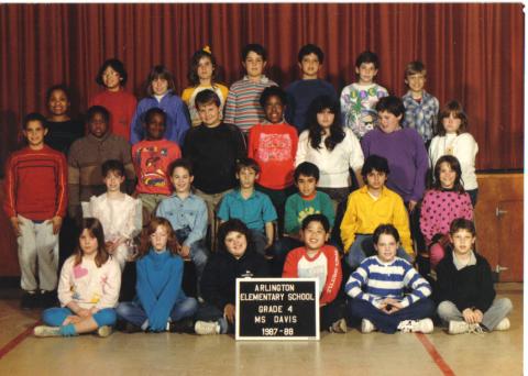 Mrs. Davis 4th Grade 1987 - 88