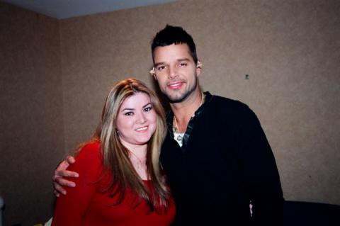 Me with Ricky Martin