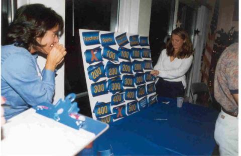 Shiela & Laura organizing the game.