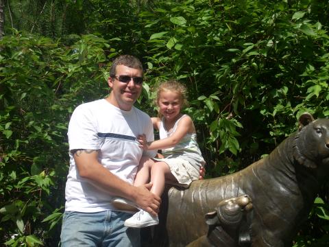 Sailor and myself at the zoo