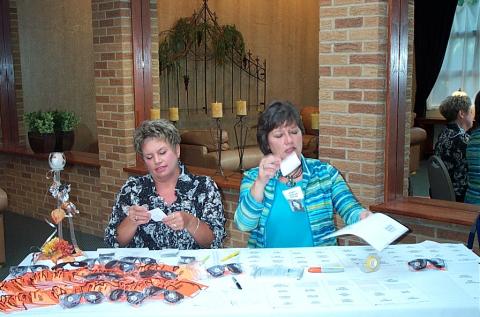 Karen & Nancy Prepare Nametags