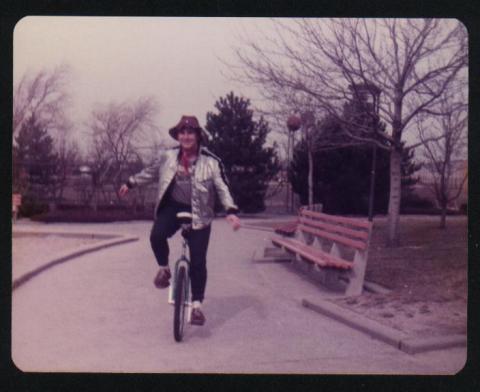 1983 Unicycling in Baldwin Harbor Park