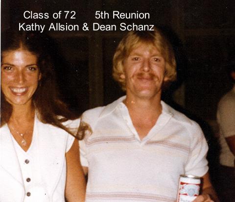 1977 Class of 72 5th Reunion KathyAllisonDeanSchanzcap
