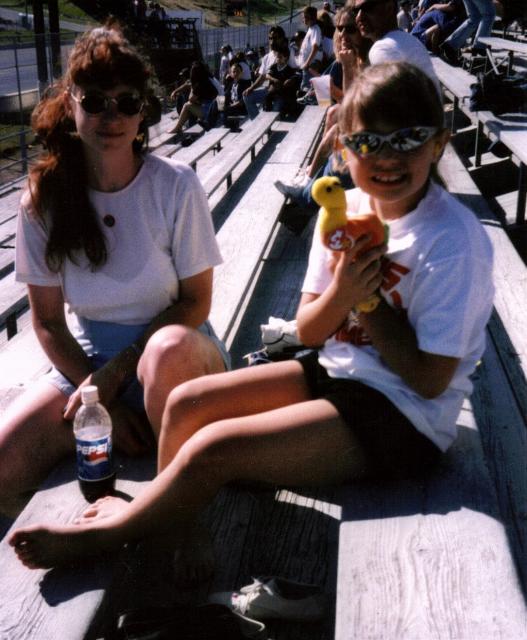 Me-n-Danielle at the Drag Races at Sears Point...1996