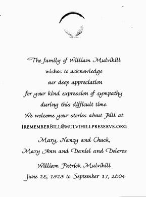Bill Mulvihill RIP