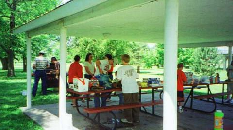 picnic set up