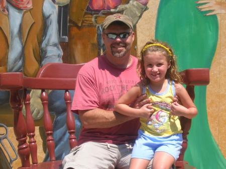 Bubba and Alexa at Six Flags