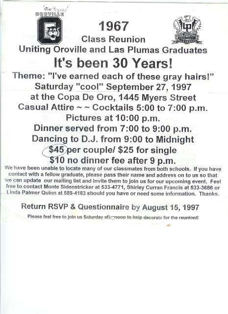 30th reunion invitation