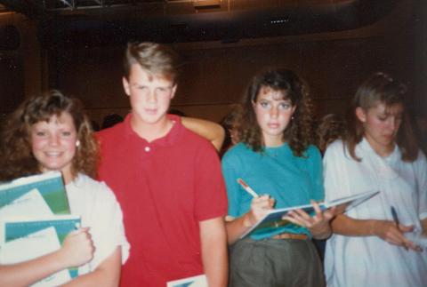 End of school at CVJH 1987 #18