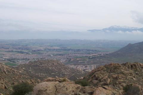 very edge of Moreno towards the badlands