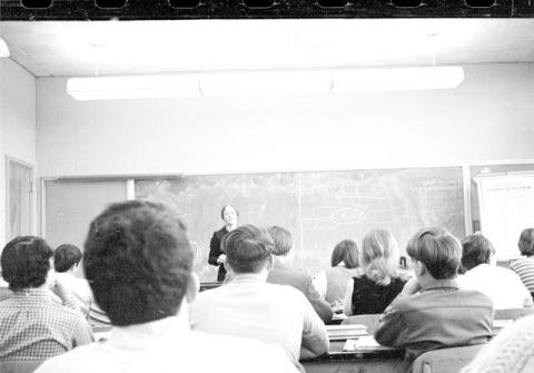 1970- Mrs. Henderson's science class