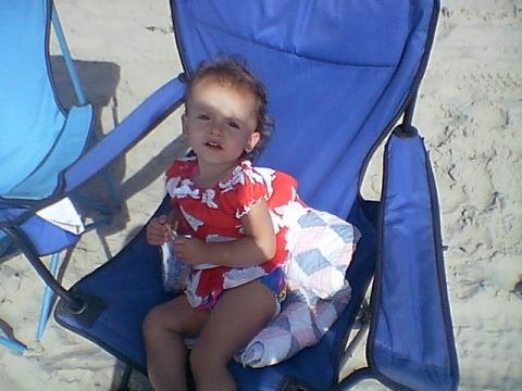 Lexy at beach
