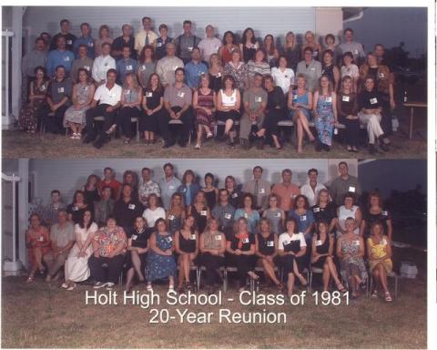 1981 Class Reunion Photo, 20 Year